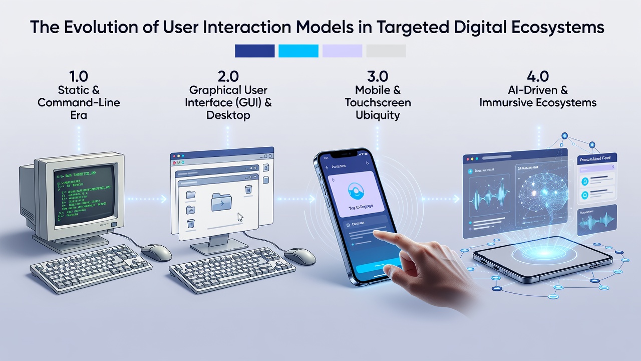 The Evolution of User Interaction Models in Targeted Digital Ecosystems